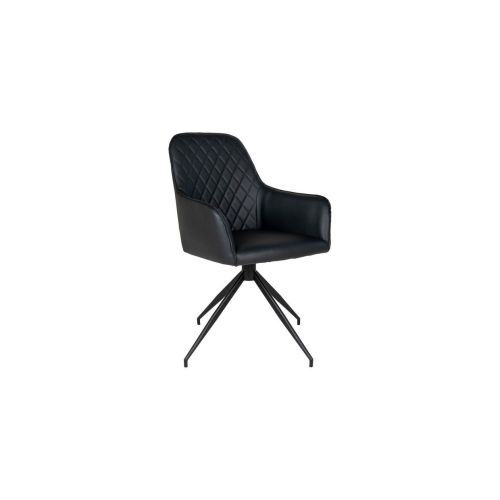 EPIKASA 2 pcs Chairs Set Harbo - Black 62x56x89 cm