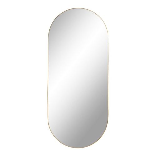 EPIKASA Specchio con Cornice Jersey - Argento 35x80x0,5 cm
