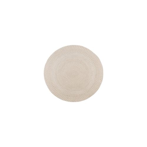 EPIKASA Round Carpet Menorca - Beige 120x120x1 cm
