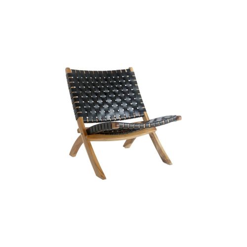 EPIKASA Folding Armchair Perugia - Black 74x66x73 cm