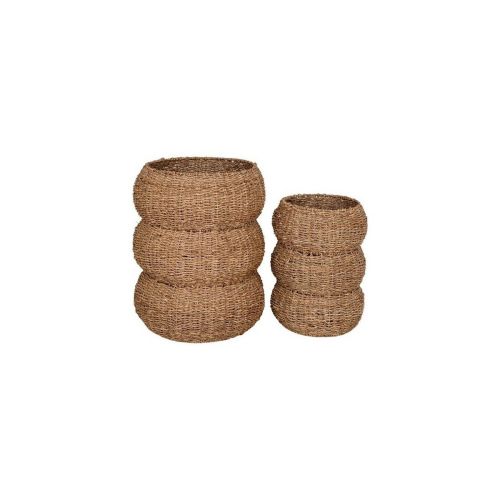 EPIKASA 2 pcs Storage Baskets Set Sarbas - Brown 25x25x35 cm - 35x35x45 cm