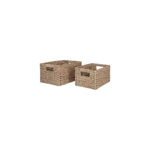 EPIKASA 2 pcs Storage Baskets Set Venoso - Brown 30x20x16 cm - 35x24x18 cm