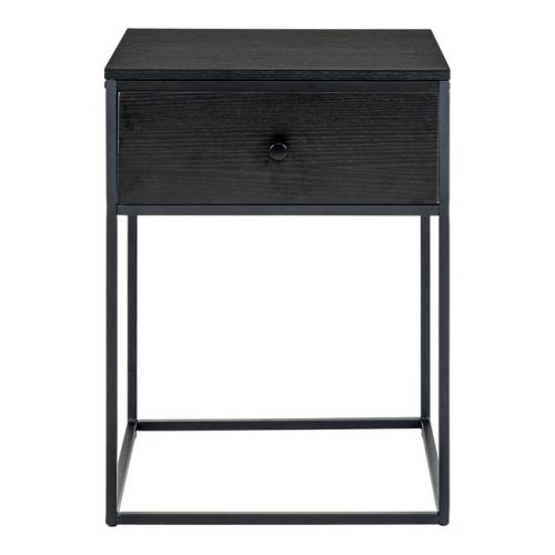 EPIKASA Bedside Table Vita - Black 40x40x55 cm