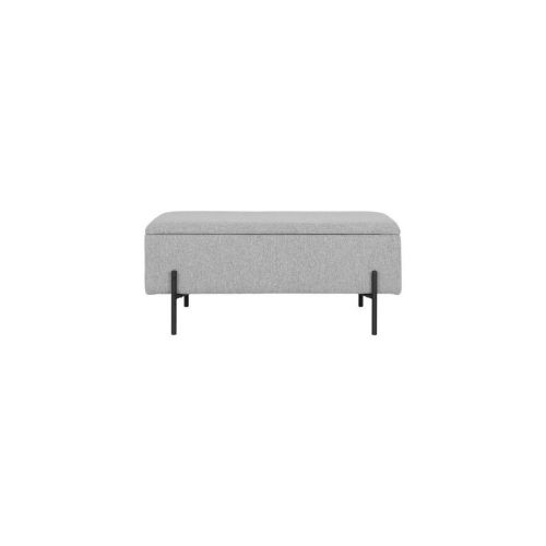 EPIKASA Bench with Storage Watford - Grey 36,5x95x46 cm